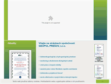 Tablet Screenshot of geopol.sk